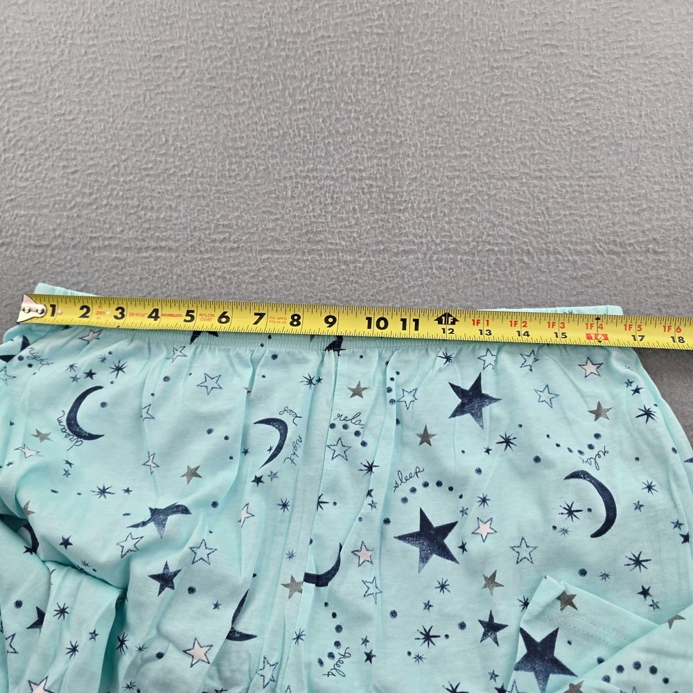 Pnaeong Pajama Set Womens Large Blue Celestial Print Cotton Loose Fit Sleepwear - Picture 7 of 8